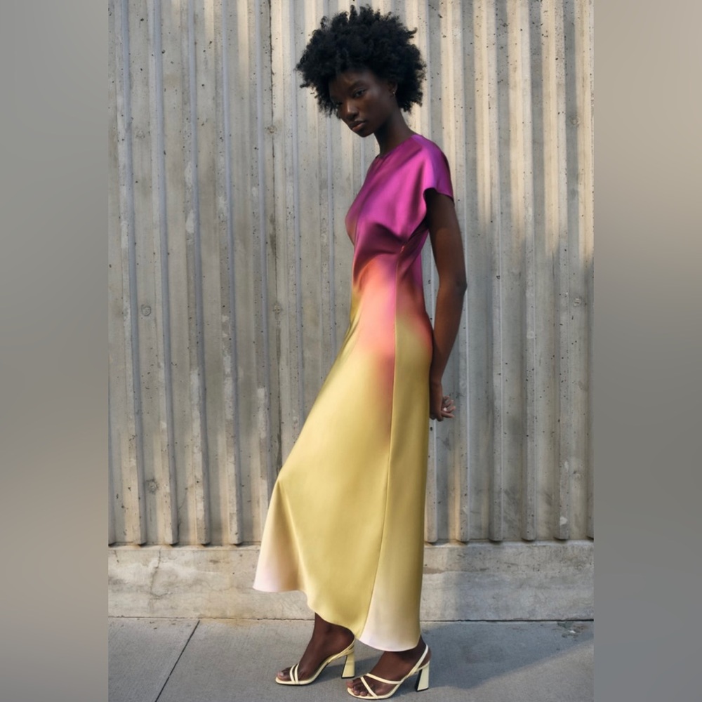 Zara tie dye printed dress - Picture 4 of 10